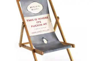 Harland MillerThis is Where It's Fucking At - Deck ChairCanvas and Wood Deck Chair