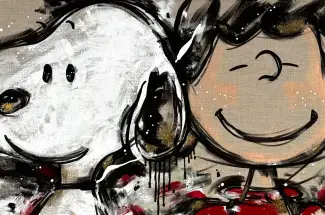 Geraldine MorinSNOOPYOriginal ~ Mixed Media on Canvas