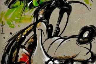 Geraldine MorinGOOFYOriginal ~ Mixed Media on Canvas