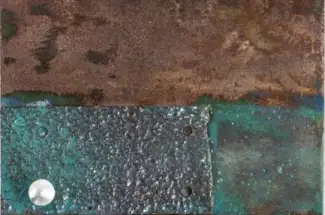 Sam PeacockIron Test 1Original ~ Mixed Media on Steel