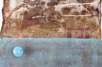 Sam PeacockHeated BlueOriginal ~ Mixed Media on Steel