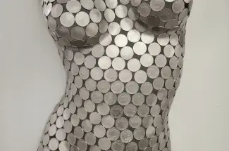 Shaun GaggFemale Wall Hanging TorsoWelded 10p wall Sculpture