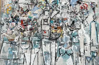 Joseph GilgunWorst Bus Stop ImaginableOriginal ~ Acrylic on Canvas