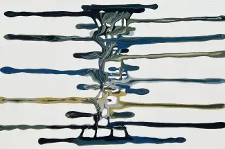 Kirsty MackayFluctuateOriginal ~ Industrial Paints on Canvas