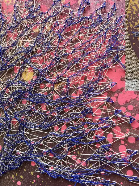 Click Here To Enlarge This Photo Of A Neon Web