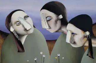 Anna E DaviesThe PerennialsOil on Board