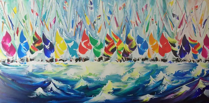 Click Here To Enlarge This Photo Of Battling on the Line