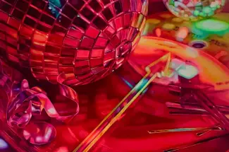 Kate BrinkworthRetro Record DiscoOriginal - Oil on Board