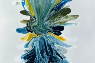Kirsty MackayFlow ElevatedOriginal Art ~ Industrial paints on Canvas