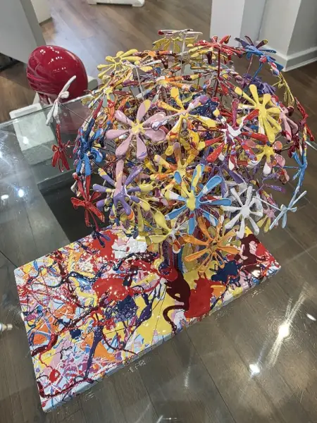 Click Here To Enlarge This Photo Of Tin Flowers