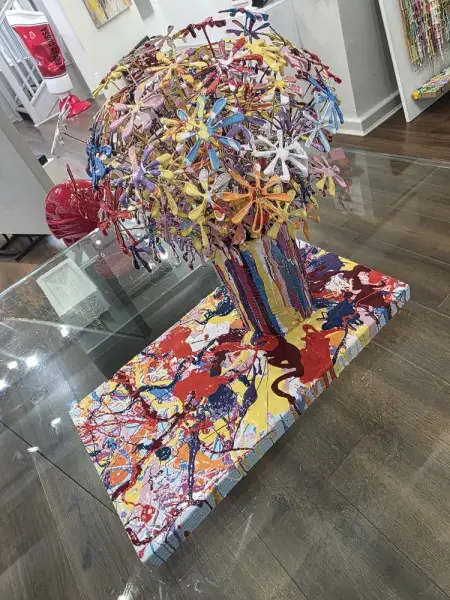 Click Here To Enlarge This Photo Of Tin Flowers