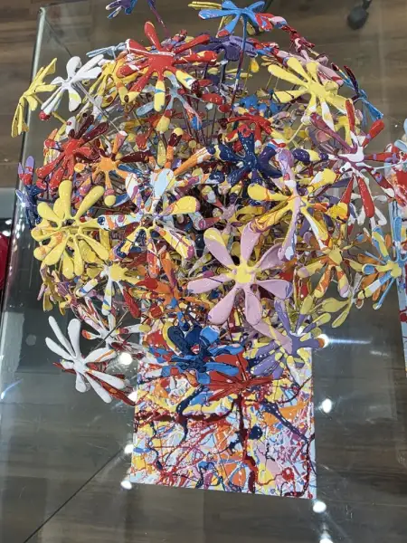 Click Here To Enlarge This Photo Of Tin Flowers