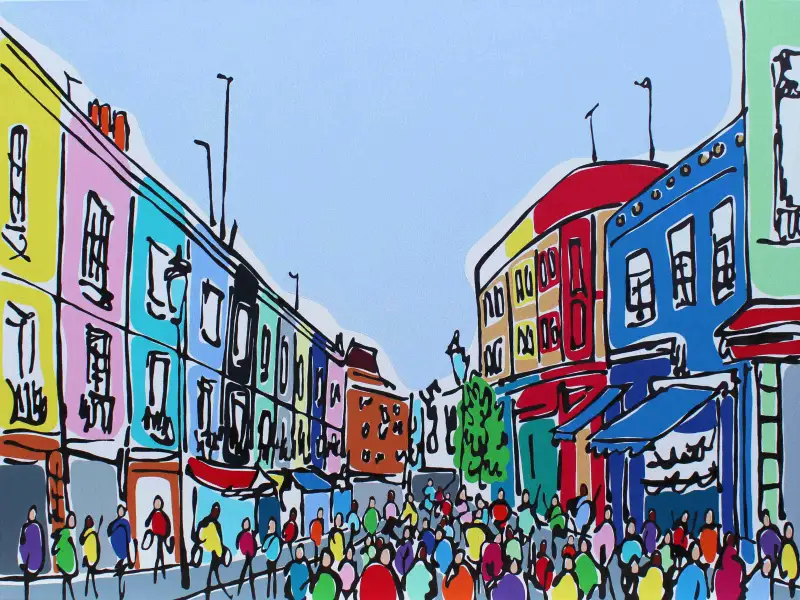 Click Here To Enlarge This Photo Of Crowded Portobello