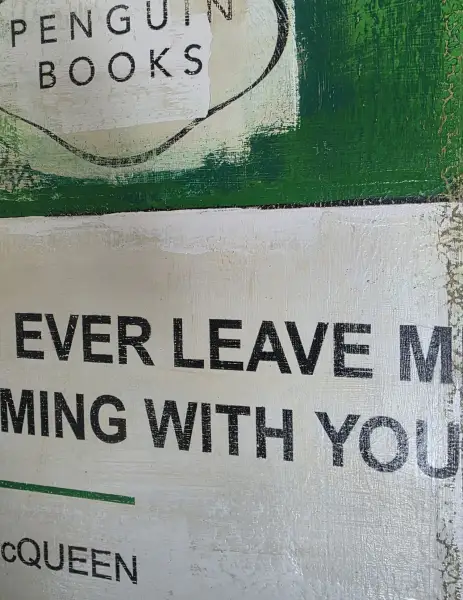 Click Here To Enlarge This Photo Of If You Ever Leave Me&comma; I'm Coming With You in Green &lpar;Original Oil&rpar;