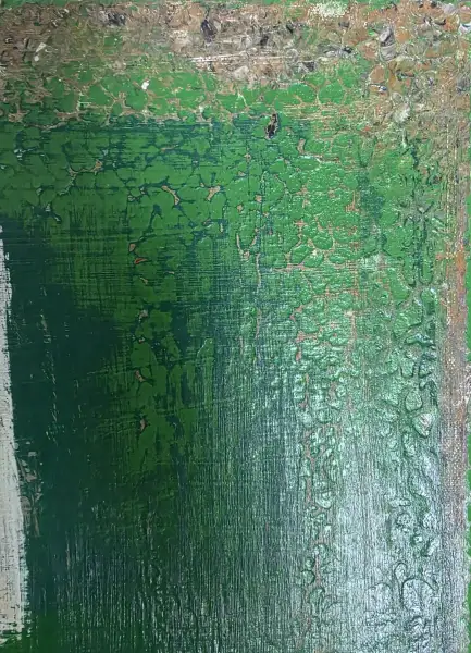 Click Here To Enlarge This Photo Of If You Ever Leave Me&comma; I'm Coming With You in Green &lpar;Original Oil&rpar;