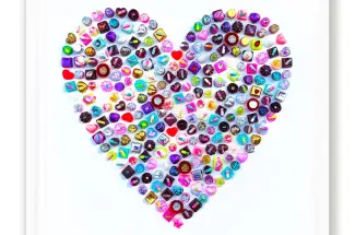 Emma GibbonsLove ItOriginal Mixed Media - Resin on Board