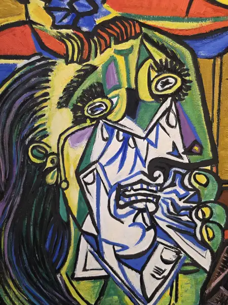 Click Here To Enlarge This Photo Of Weeping Woman ~ In the style of Picasso
