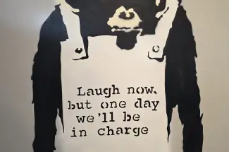 David HentyLaugh NowOriginal Art - Spray Paint on Aluminium