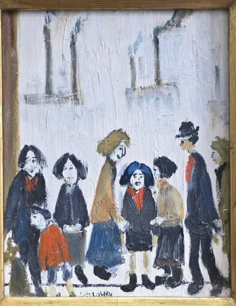 Click Here To Enlarge This Photo Of After Lowry 'Figures in the Street'