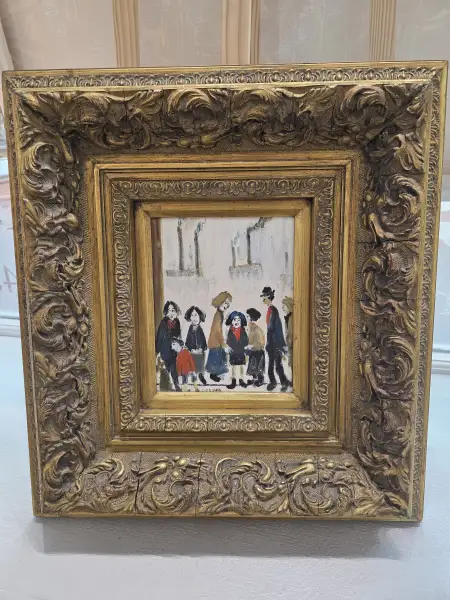 Click Here To Enlarge This Photo Of After Lowry 'Figures in the Street'