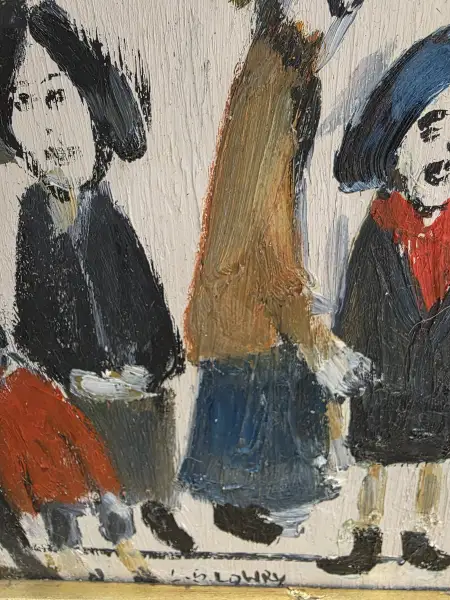 Click Here To Enlarge This Photo Of After Lowry 'Figures in the Street'