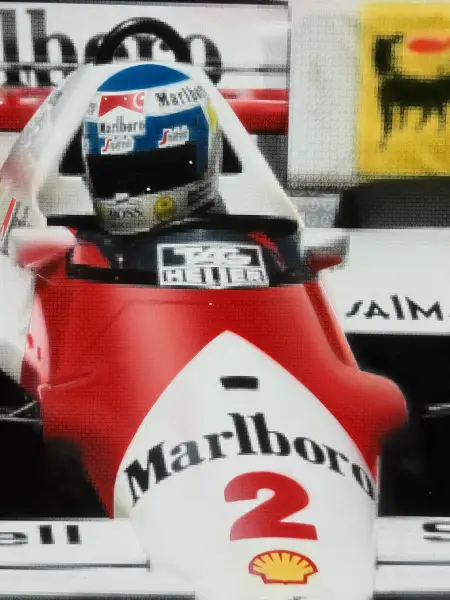 Click Here To Enlarge This Photo Of McLaren&rsquo;s Keke Rosberg In Race Action&comma;