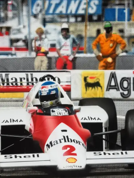 Click Here To Enlarge This Photo Of McLaren&rsquo;s Keke Rosberg In Race Action&comma;