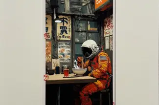 Gareth Tristan Evans ~ The Wasabi Gallery Pillar EditionRamenSigned Limited editions
