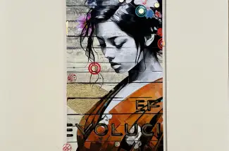 Gareth Tristan Evans ~ The Wasabi Gallery Pillar EditionGolden MomentSigned Limited editions
