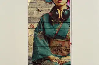 Gareth Tristan Evans ~ The Wasabi Gallery Pillar EditionGrace MomentSigned Limited editions