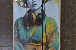 Gareth Tristan Evans &lpar;aka The Trunk of Funk&rpar;Dry RainSkate Board Art