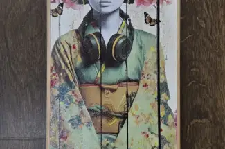 Gareth Tristan Evans &lpar;aka The Trunk of Funk&rpar;Sit and StareSkate Board Art