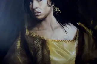 Keith MaidenAmy WinehouseOriginal Art - Oil on LInen