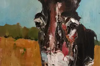Darren FraserBurro Solo en CampoOriginal Art - Oil on Canvas