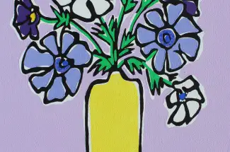 Rachel TigheLilac AnemonesOriginal - Acrylic Paints on Canvas