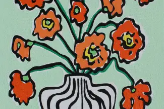 Rachel TigheOrange PoppiesOriginal - Acrylic Paints on Canvas