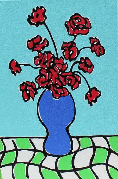 Click Here To Enlarge This Photo Of Roses and Blues