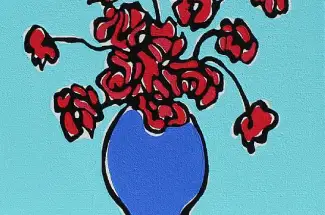 Rachel TigheRoses and BluesOriginal - Acrylic Paints on Canvas