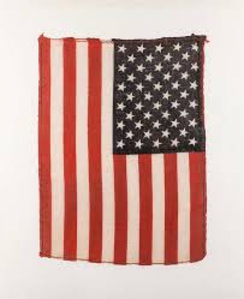 Click Here To Enlarge This Photo Of Found Art Stars and Stripes 