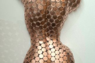 Shaun GaggFemale Wall Hanging Torso (Reverse)Original - Wall Sculpture