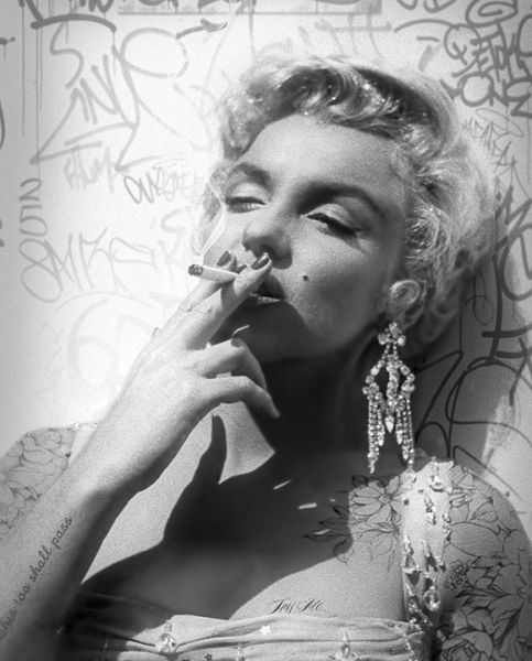 Click Here To Enlarge This Photo Of Smoking Gun - Marilyn ( Black and White) - JJ Adams