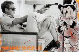 Geraldine MorinYour Money Or Your LifeOriginal ~ Mixed Media on Canvas