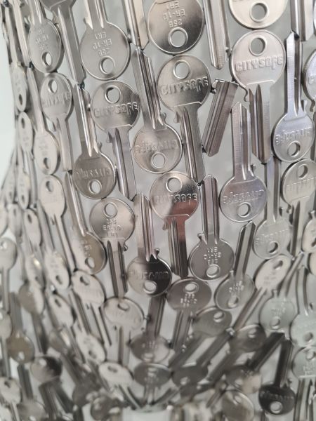 Click Here To Enlarge This Photo Of Female Torso Key Wall Hanging Sculpture
